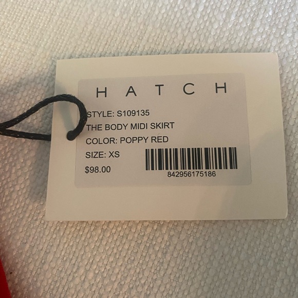 Hatch maternity crop top NWT XS RED - Picture 7 of 8